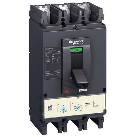 Interruptor Automático Regulable Easy Pact CVS630B, 420-600 A, 3P