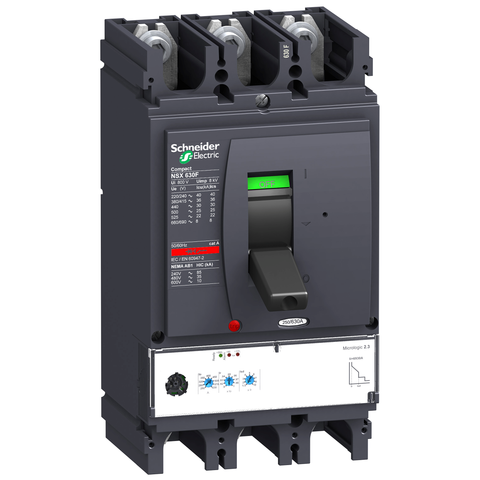 Interruptor Automático Regulable Compact NSX630N, 252-630 A, 3P