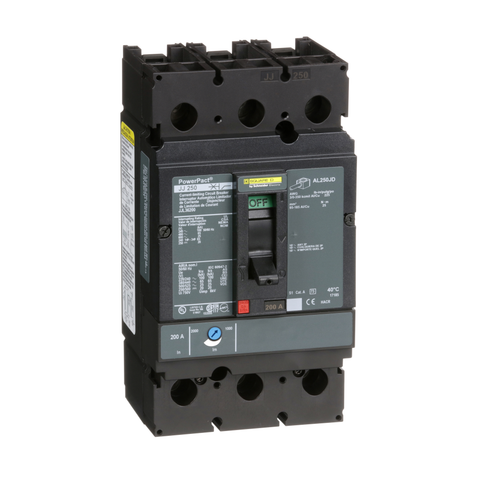 Interruptor Automático PowerPact Termomagnético, 3P, Frame J, 200A, 65kA/480 VAC