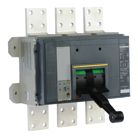 Interruptor Automático PowerPact Electrónico, 3P, Frame R, 640-1600 A, 65kA/480 VAC