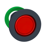 Cabeza de Piloto, Lente Plano (Usar con Bloque Luminoso LED), Rojo