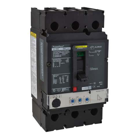 Interruptor Automático PowerPact Electrónico, 3P, Frame J, 70-250 A, 65kA/480 VAC