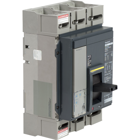 Interruptor Automático PowerPact Electrónico, 3P, Frame P, 320-800 A, 65kA/480 VAC