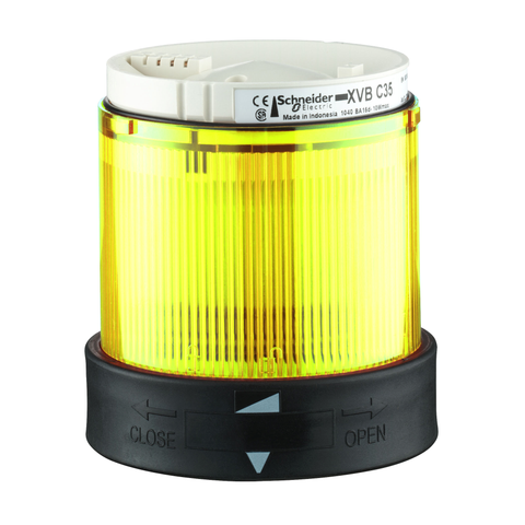Elemento Luminoso (Incluye Lámpara LED), Permanente, 230 VAC, 70mm, Amarillo